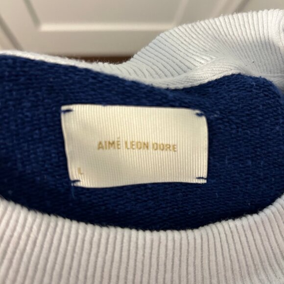 Aime Leon Dore Blue Colorblack Sweatshirt - Picture 3 of 3